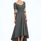 Madyson A-Line Sweetheart Asymmetrical Chiffon Lace Mother of the Bride Dress With Beading Sequins DL126P0014579