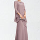 Faith A-Line Scoop Neck Floor-Length Chiffon Mother of the Bride Dress With Beading DL126P0014593