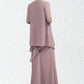 Faith A-Line Scoop Neck Floor-Length Chiffon Mother of the Bride Dress With Beading DL126P0014593