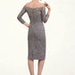 Tianna Sheath/Column Off-the-Shoulder Knee-Length Lace Mother of the Bride Dress DL126P0014595