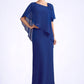 Rhoda A-Line V-neck Floor-Length Chiffon Mother of the Bride Dress With Beading Sequins DL126P0014600