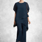 Casey Jumpsuit/Pantsuit Scoop Neck Ankle-Length Chiffon Mother of the Bride Dress DL126P0014607