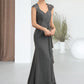 Martha A-Line Sweetheart Sweep Train Chiffon Lace Mother of the Bride Dress With Beading Sequins DL126P0014618