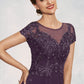 Amirah A-Line Scoop Neck Ankle-Length Chiffon Lace Mother of the Bride Dress With Sequins DL126P0014626