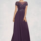 Amirah A-Line Scoop Neck Ankle-Length Chiffon Lace Mother of the Bride Dress With Sequins DL126P0014626