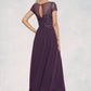 Amirah A-Line Scoop Neck Ankle-Length Chiffon Lace Mother of the Bride Dress With Sequins DL126P0014626