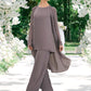 Grace Jumpsuit/Pantsuit Scoop Neck Floor-Length Chiffon Mother of the Bride Dress DL126P0014629