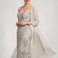 Hedda Sheath/Column Sweetheart Knee-Length Lace Mother of the Bride Dress DL126P0014634