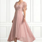 Amy A-line V-Neck Ankle-Length Chiffon Lace Mother of the Bride Dress DL126P0014636