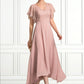 Amy A-line V-Neck Ankle-Length Chiffon Lace Mother of the Bride Dress DL126P0014636