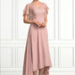 Amy A-line V-Neck Ankle-Length Chiffon Lace Mother of the Bride Dress DL126P0014636