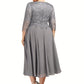 Riya A-Line Scoop Neck Tea-Length Chiffon Lace Mother of the Bride Dress DL126P0014648