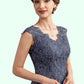 Lucy A-Line V-neck Floor-Length Chiffon Lace Mother of the Bride Dress With Beading Sequins DL126P0014657