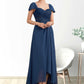 Paris A-Line Sweetheart Asymmetrical Chiffon Lace Mother of the Bride Dress With Ruffle Beading Sequins DL126P0014663