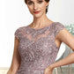 Henrietta Sheath/Column Scoop Neck Knee-Length Chiffon Lace Mother of the Bride Dress With Beading Sequins DL126P0014666