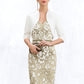 Carina Sheath/Column V-neck Knee-Length Lace Mother of the Bride Dress With Beading Sequins DL126P0014668