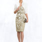 Carina Sheath/Column V-neck Knee-Length Lace Mother of the Bride Dress With Beading Sequins DL126P0014668