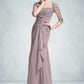 Aurora Trumpet/Mermaid Sweetheart Floor-Length Chiffon Mother of the Bride Dress With Ruffle Cascading Ruffles DL126P0014694