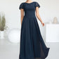 Samantha A-Line Scoop Neck Ankle-Length Chiffon Lace Mother of the Bride Dress With Sequins DL126P0014701