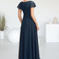 Samantha A-Line Scoop Neck Ankle-Length Chiffon Lace Mother of the Bride Dress With Sequins DL126P0014701