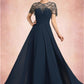 Carlee A-Line Scoop Neck Floor-Length Chiffon Mother of the Bride Dress With Ruffle Beading Sequins DL126P0014711