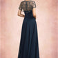 Carlee A-Line Scoop Neck Floor-Length Chiffon Mother of the Bride Dress With Ruffle Beading Sequins DL126P0014711