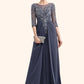 Delilah A-Line Scoop Neck Floor-Length Chiffon Lace Mother of the Bride Dress DL126P0014712