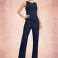 Leah Jumpsuit/Pantsuit Scoop Neck Floor-Length Jersey Mother of the Bride Dress DL126P0014714