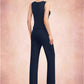 Leah Jumpsuit/Pantsuit Scoop Neck Floor-Length Jersey Mother of the Bride Dress DL126P0014714