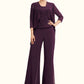 Rylee Jumpsuit/Pantsuit Scoop Neck Floor-Length Chiffon Lace Mother of the Bride Dress DL126P0014722