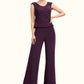 Rylee Jumpsuit/Pantsuit Scoop Neck Floor-Length Chiffon Lace Mother of the Bride Dress DL126P0014722