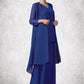 Angel A-line V-Neck Ankle-Length Chiffon Mother of the Bride Dress DL126P0014729