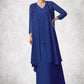 Angel A-line V-Neck Ankle-Length Chiffon Mother of the Bride Dress DL126P0014729