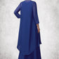 Angel A-line V-Neck Ankle-Length Chiffon Mother of the Bride Dress DL126P0014729