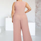 Keyla Jumpsuit/Pantsuit Scoop Neck Ankle-Length Chiffon Lace Mother of the Bride Dress DL126P0014746