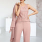 Keyla Jumpsuit/Pantsuit Scoop Neck Ankle-Length Chiffon Lace Mother of the Bride Dress DL126P0014746