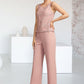 Keyla Jumpsuit/Pantsuit Scoop Neck Ankle-Length Chiffon Lace Mother of the Bride Dress DL126P0014746