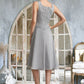 Keyla A-Line Square Neckline Knee-Length Chiffon Lace Mother of the Bride Dress DL126P0014759