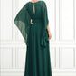 Talia A-Line Scoop Neck Floor-Length Chiffon Mother of the Bride Dress With Beading Bow(s) DL126P0014763