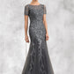 Paloma Trumpet/Mermaid Scoop Neck Floor-Length Tulle Lace Mother of the Bride Dress With Beading Sequins DL126P0014767