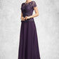 Hazel A-Line Scoop Neck Ankle-Length Chiffon Lace Mother of the Bride Dress With Sequins DL126P0014769