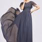 Ivy A-Line Scoop Neck Floor-Length Chiffon Lace Mother of the Bride Dress With Sequins DL126P0014775