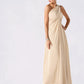 Brooklynn Empire One-Shoulder Floor-Length Chiffon Mother of the Bride Dress With Ruffle DL126P0014777