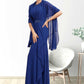 Peyton A-Line Scoop Neck Floor-Length Chiffon Mother of the Bride Dress With Beading Cascading Ruffles DL126P0014781