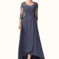 Averi A-Line Sweetheart Asymmetrical Chiffon Lace Mother of the Bride Dress With Beading Sequins DL126P0014783