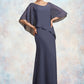 Millicent A-Line Scoop Neck Floor-Length Chiffon Mother of the Bride Dress With Beading DL126P0014793