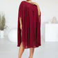 Bridget A-Line Scoop Neck Knee-Length Chiffon Mother of the Bride Dress With Beading Sequins DL126P0014798