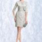 Averie Sheath/Column Scoop Neck Knee-Length Lace Mother of the Bride Dress DL126P0014802