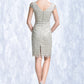 Averie Sheath/Column Scoop Neck Knee-Length Lace Mother of the Bride Dress DL126P0014802