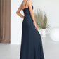 Kiley A-Line Square Neckline Floor-Length Chiffon Mother of the Bride Dress DL126P0014818